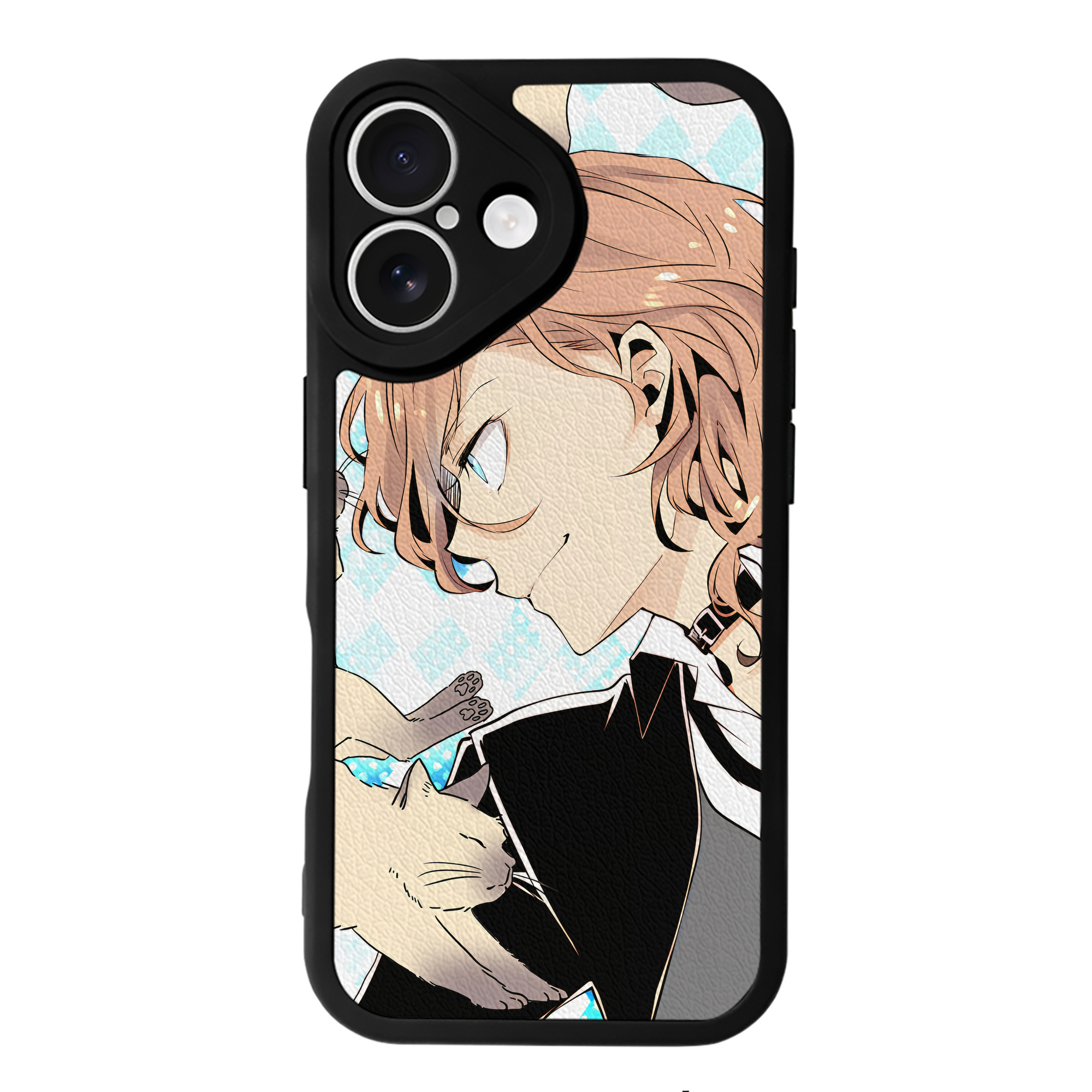 （画像用） 文豪ストレイドッグス Bungo Stray Dogs 【iPhone 16シリーズ対応】シリコンスマホケース（レザー調） 材質：シリコン